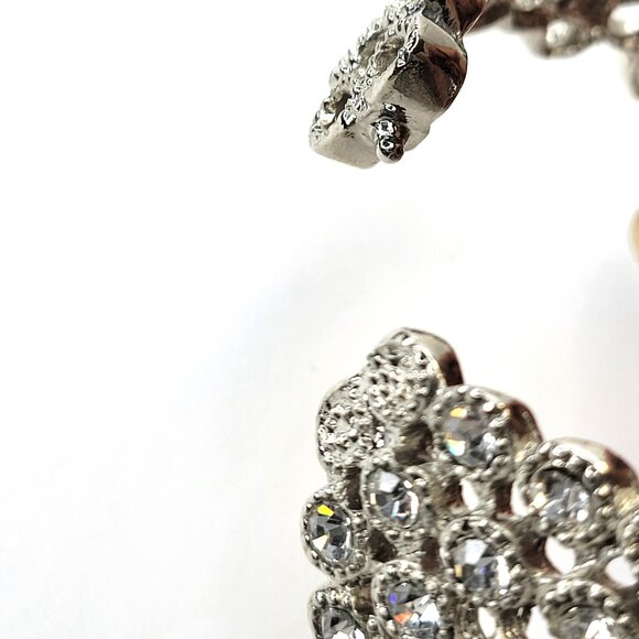 Dazzling Silver Cuff Bracelet Bangle - Picture 13 of 16